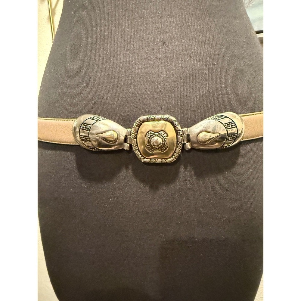 Vintage Statement Belt Bundle 4pc Snakeskin Leather Braided Rope Western Boho - Picture 2 of 16